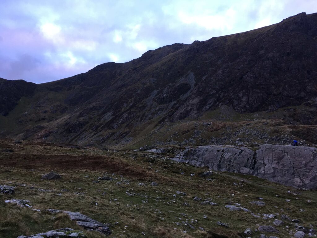 a dark and moody mountain in wales