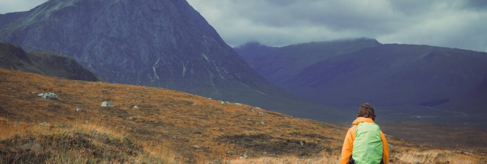 Walker in Glencoe Walking the West Highland Way in Six Days